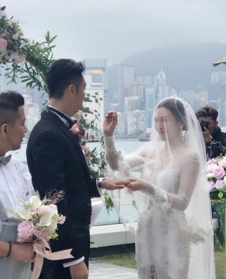 江若琳結婚，DR鉆戒見證美好愛情