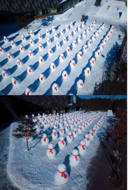 最大的雪人軍團(tuán) 北方人都羨慕哭了