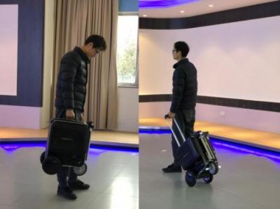 賣到斷貨的黑科技智能騎行旅行箱終于入手了！