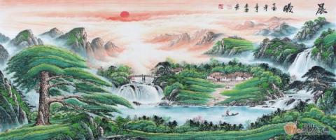 辦公室掛什么畫風(fēng)水好？畫家宋唐山水畫裝飾美景財(cái)運(yùn)旺！