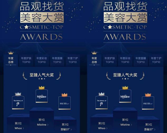 Mistine2018獲獎(jiǎng)盤點(diǎn)，成為美妝界進(jìn)口品牌大贏家