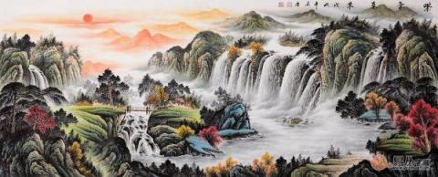 客廳沙發(fā)墻掛什么？這五幅旺財(cái)風(fēng)水畫裝飾最合適了！