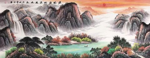 客廳沙發(fā)墻掛什么？這五幅旺財(cái)風(fēng)水畫裝飾最合適了！
