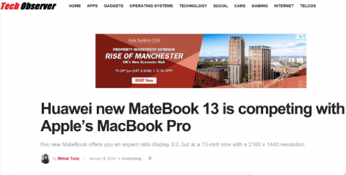 輕薄本新勢(shì)力，華為MateBook 13筆記本深空灰即將亮相