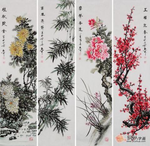室內(nèi)空間裝飾掛什么畫好，經(jīng)典國畫花鳥一幅就夠了！