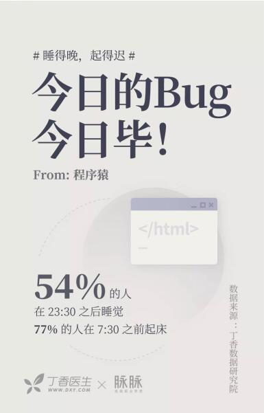 關注睡眠健康，脈脈聯合丁香醫(yī)生推出職人睡眠大調查