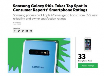 真實力！三星Galaxy S10+力壓華為P30 Pro獲多項測評第一