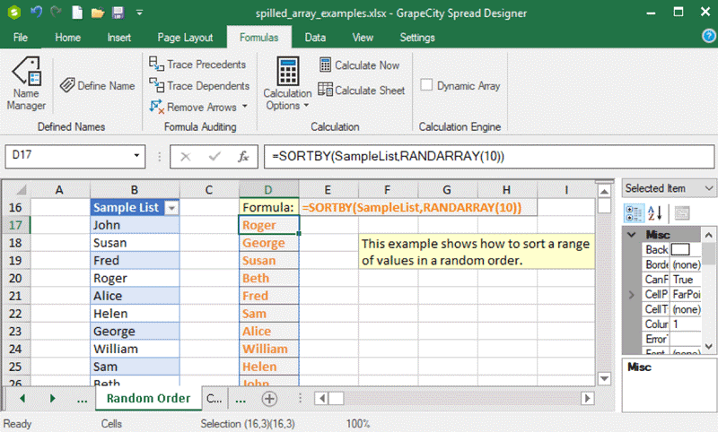 Spread.NET 表格控件 V12.1 正式發(fā)布！加入動(dòng)態(tài)數(shù)組，讓公式運(yùn)算更具效率