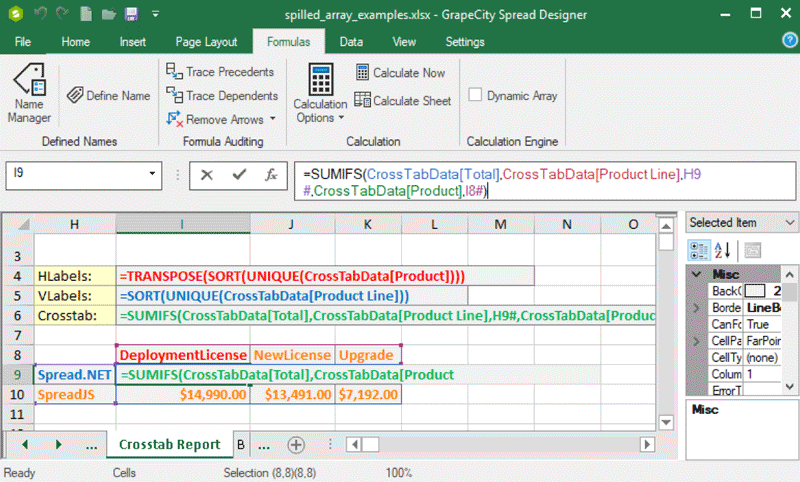 Spread.NET 表格控件 V12.1 正式發(fā)布！加入動(dòng)態(tài)數(shù)組，讓公式運(yùn)算更具效率