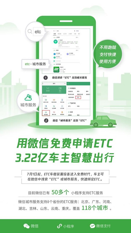 7月1日起，微信即可申辦ETC，告別高速排隊(duì)繳費(fèi)！