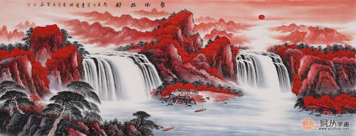 精美客廳沙發(fā)背景墻掛畫，家里都美呆了