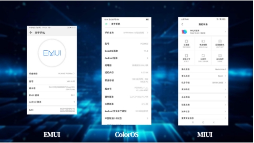 國產(chǎn)頭部 UI 對比，ColorOS、MIUI、EMUI 的區(qū)別你知道多少