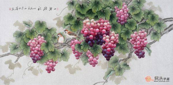 客廳墻面掛什么字畫好，這些花鳥國畫是很經(jīng)典的選擇
