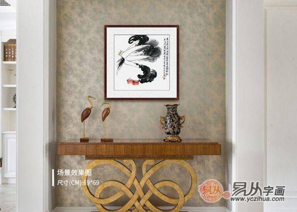 什么畫掛在玄關(guān)寓意好？掛鄭曉京白菜國畫 擁有好風(fēng)水的家