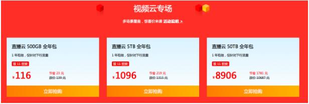 七牛云雙11云采購(gòu)嘉年華，CDN、云存儲(chǔ)等資源包低至1折