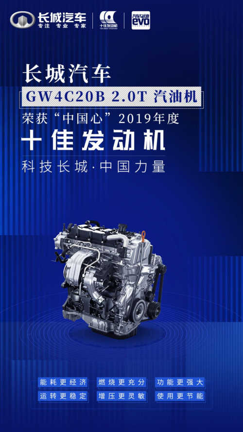 動(dòng)力總成技術(shù)備受認(rèn)可 長城汽車再度斬獲“中國心”十佳發(fā)動(dòng)機(jī)