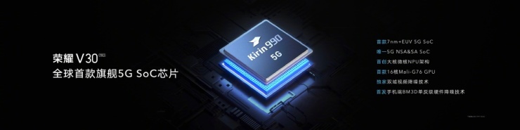 榮耀V30 5G通訊能力強勁，帶給你極速5G新體驗