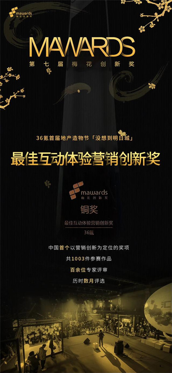 36氪首屆地產(chǎn)造物節(jié)“沒(méi)想到明日城”斬獲第七屆梅花創(chuàng)新獎(jiǎng)