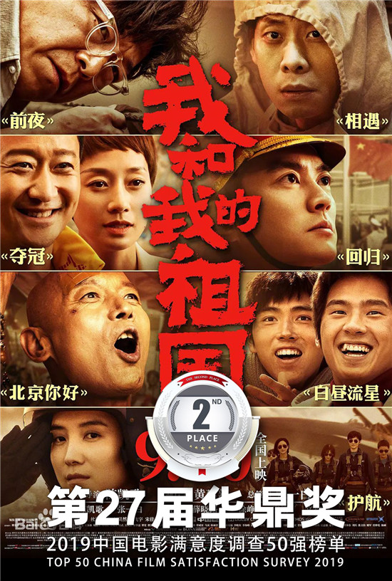 華鼎獎(jiǎng)公布2019中國電影滿意度調(diào)查50強(qiáng)榜單