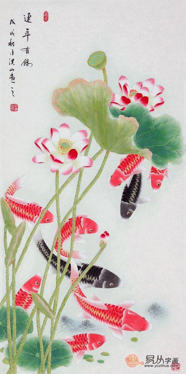 進(jìn)門(mén)玄關(guān)掛什么畫(huà)比較合適，可以掛在玄關(guān)的花鳥(niǎo)國(guó)畫(huà)作品有這些