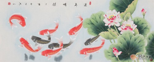 客廳白墻掛什么裝飾畫好，這幾幅花鳥國畫作品最合適了