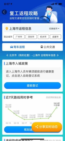 一線城市復(fù)工不足四成？看看百度地圖復(fù)工指數(shù)怎么說