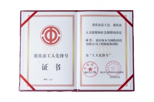 點(diǎn)贊！啄木鳥家庭維修喜提“重慶市工人先鋒號(hào)”稱號(hào)