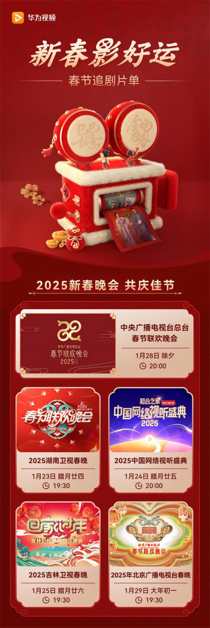 太貼心！華為視頻包圓春節(jié)影視綜大片，一個(gè)APP“看遍全視界”