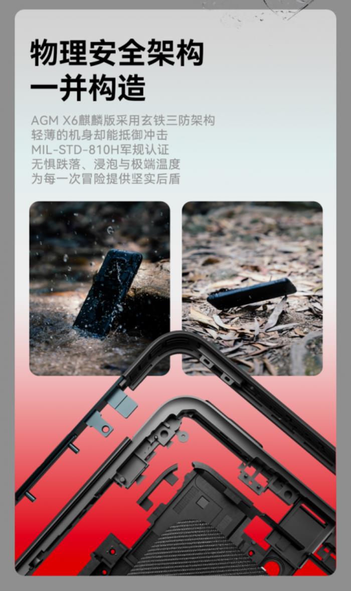 AGM X6麒麟版正式發(fā)布：自主系統(tǒng)+國產(chǎn)芯硬核登場