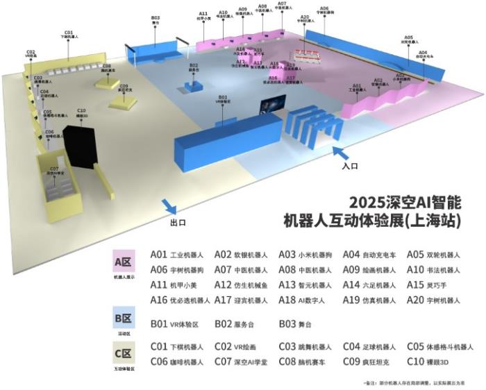 觸手可及，玩轉(zhuǎn)AI智能世界 2025深空AI智能機(jī)器人互動體驗展上海站圓滿落幕，蚌埠站盛宴