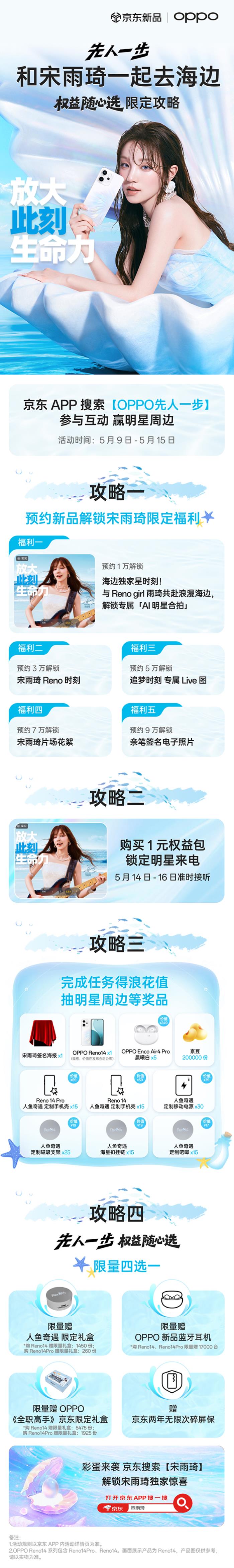 5月15日來京東先人一步下單OPPO Reno14系列 享四大權(quán)益隨心選