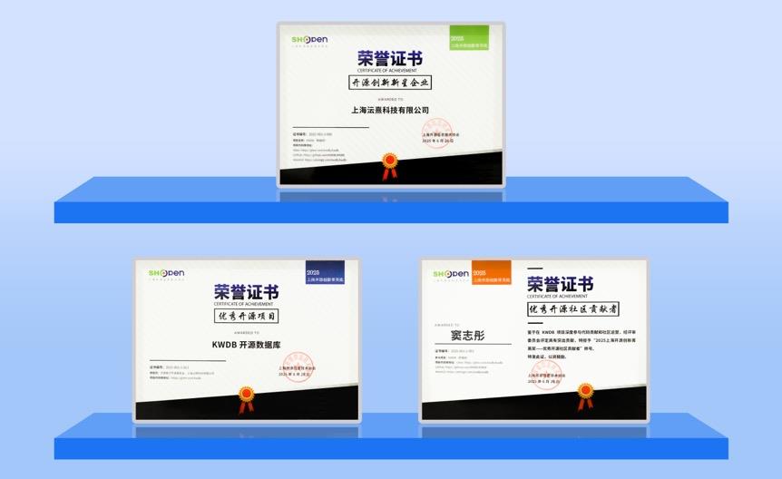 上海開源創(chuàng)新菁英獎(jiǎng)公布，浪潮KaiwuDB“連中三元”