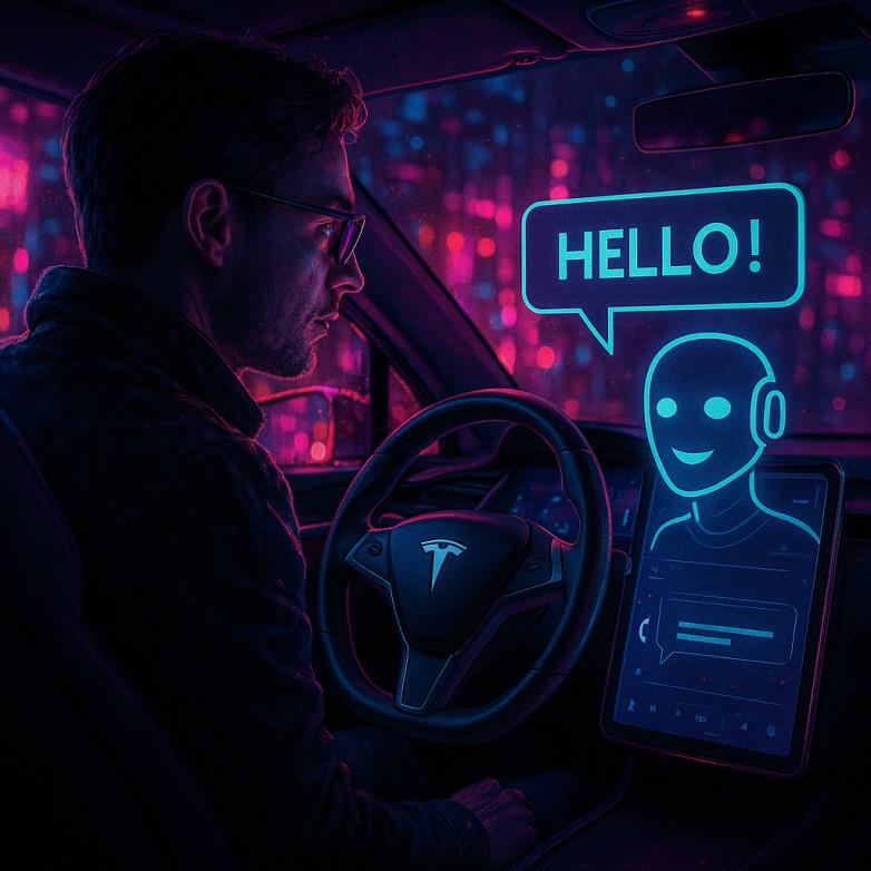 Grok+Tesla駕駛認(rèn)知革命：汽車(chē)開(kāi)始“思考”的那一刻，從自動(dòng)駕駛到自主思考